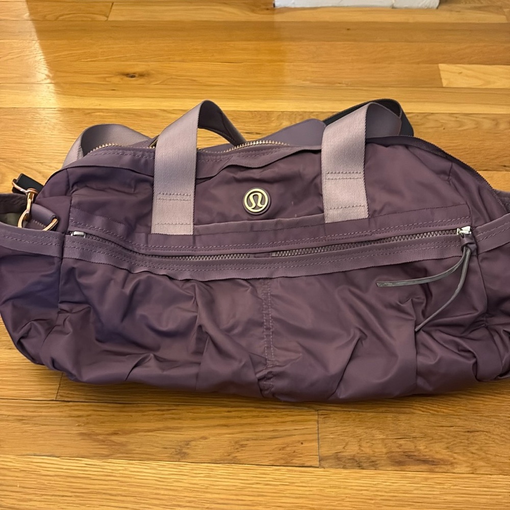 Lululemon Purple Duffel Bag - almost like new